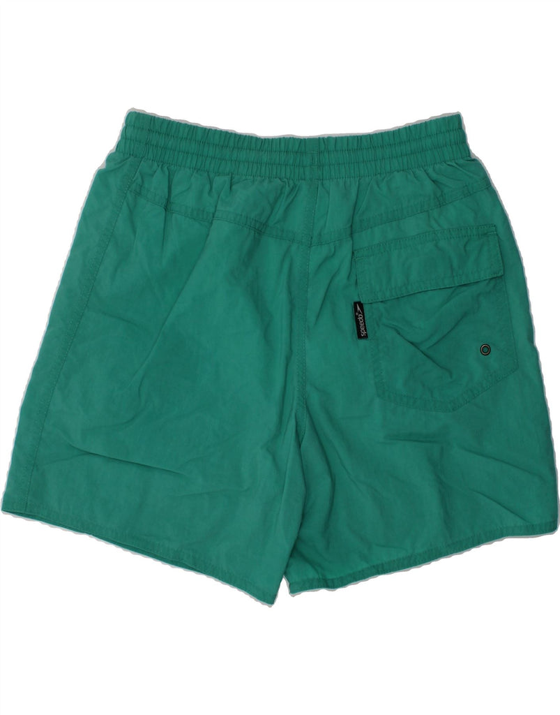 SPEEDO Boys Sport Shorts 15-16 Years Medium  Green Polyester | Vintage Speedo | Thrift | Second-Hand Speedo | Used Clothing | Messina Hembry 