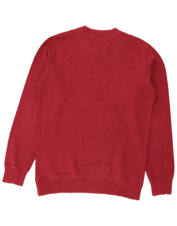 Calvin Klein Jeans Mens Graphic Sweatshirt Jumper Small Red Cotton