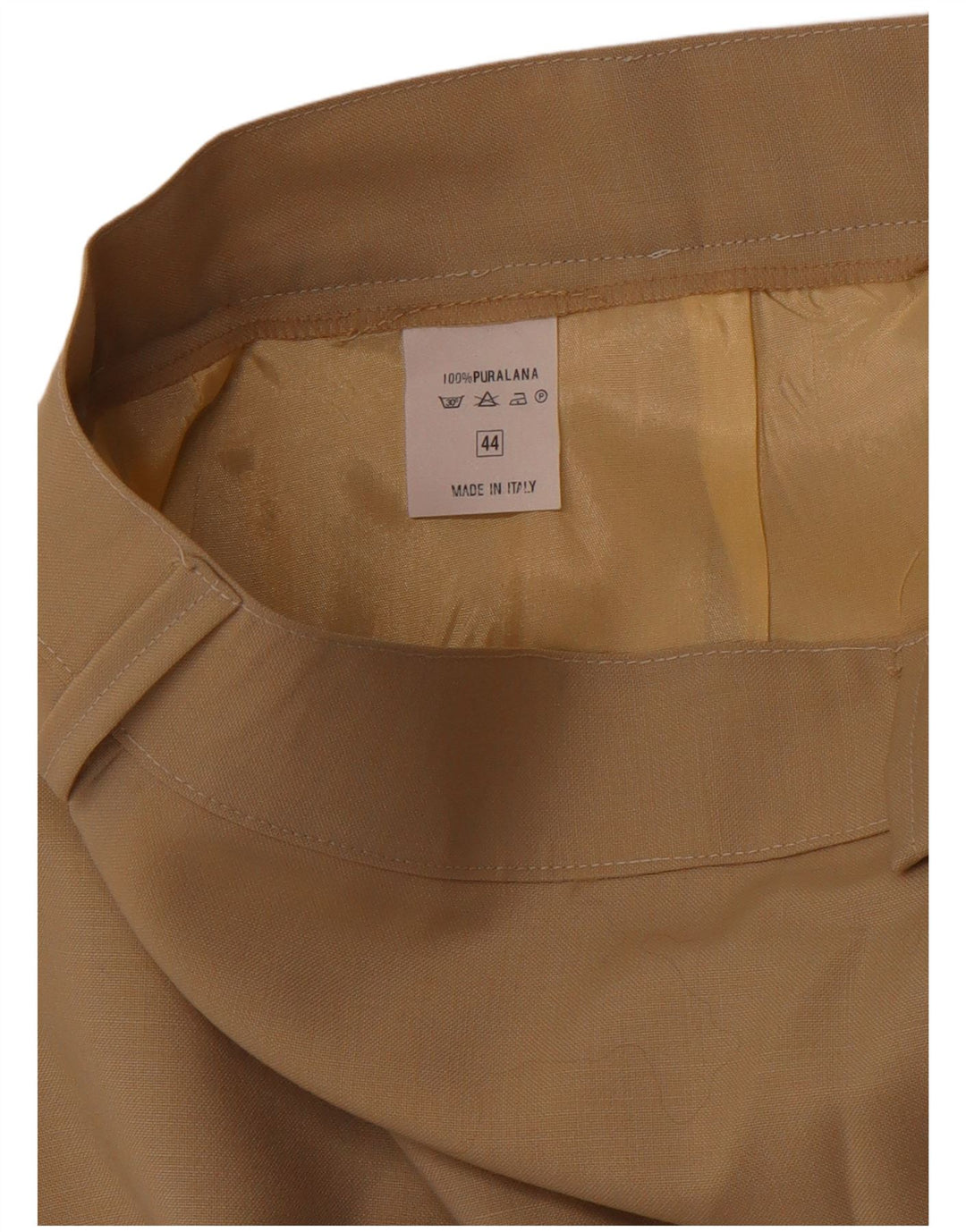 VINTAGE Womens Pencil Skirt IT 44 Medium W28 Brown Wool