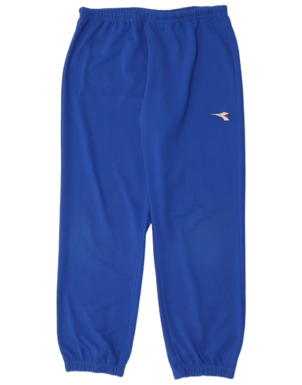 Diadora Mens Tracksuit Trousers Joggers Large Blue Polyester