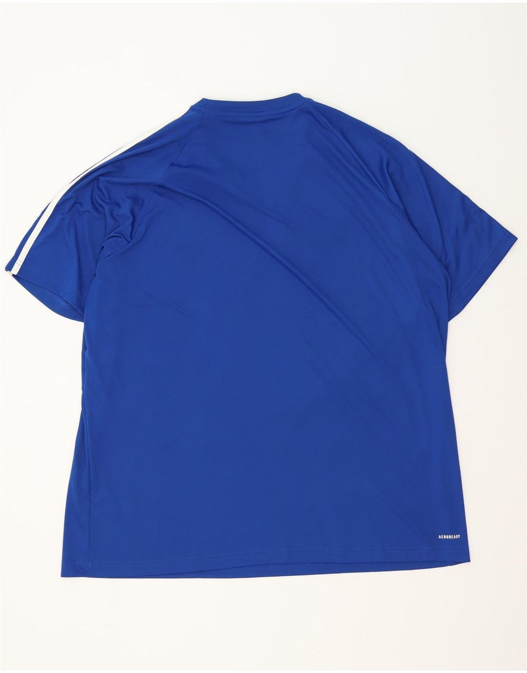 Adidas Mens Aeroready T-Shirt Top 2XL Blue Polyester