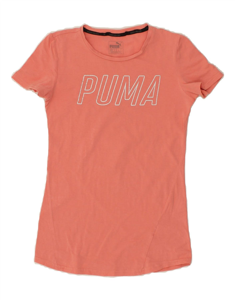 PUMA Womens Graphic T-Shirt Top UK 8 Small Pink Vintage Puma and Second-Hand Puma from Messina Hembry 