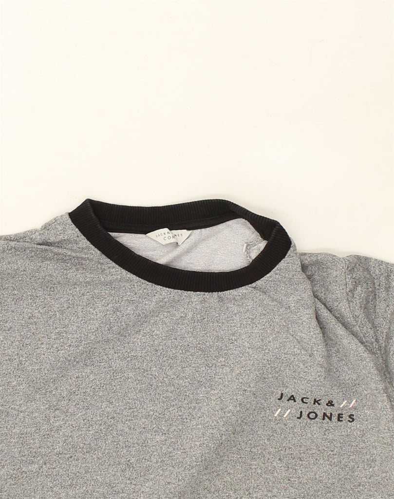 JACK & JONES Mens Sweatshirt Jumper Medium Grey Cotton | Vintage Jack & Jones | Thrift | Second-Hand Jack & Jones | Used Clothing | Messina Hembry 