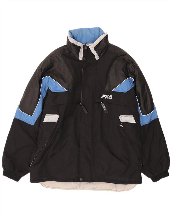 Fila Mens Ski Jacket IT 56 3XL Black Colourblock Polyamide