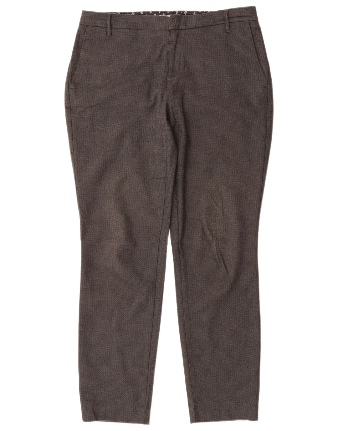 WHITE STUFF Womens Casual Trousers UK 12 Medium W34 L30 Grey Geometric
