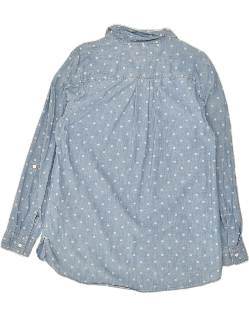 TOMMY HILFIGER Womens Pullover Shirt UK 16 Large Blue Polka Dot Cotton Vintage Tommy Hilfiger and Second-Hand Tommy Hilfiger from Messina Hembry 