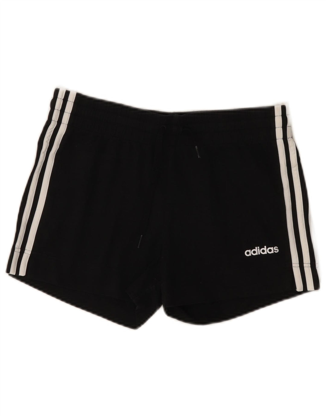 ADIDAS Womens Sport Shorts UK 8/10 Small  Black Cotton