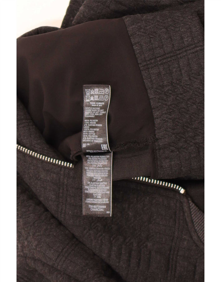Marks & Spencer Womens Bomber Jacket UK 14 Large Grey Polyester