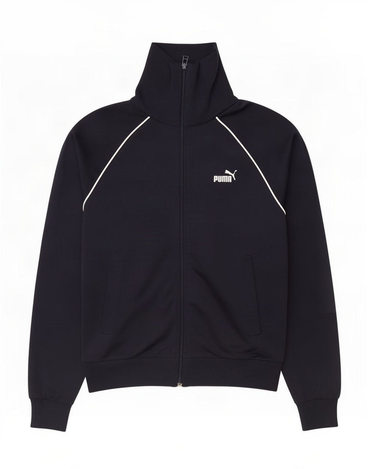 Puma Mens Tracksuit Top Jacket Small Navy Blue Polyester