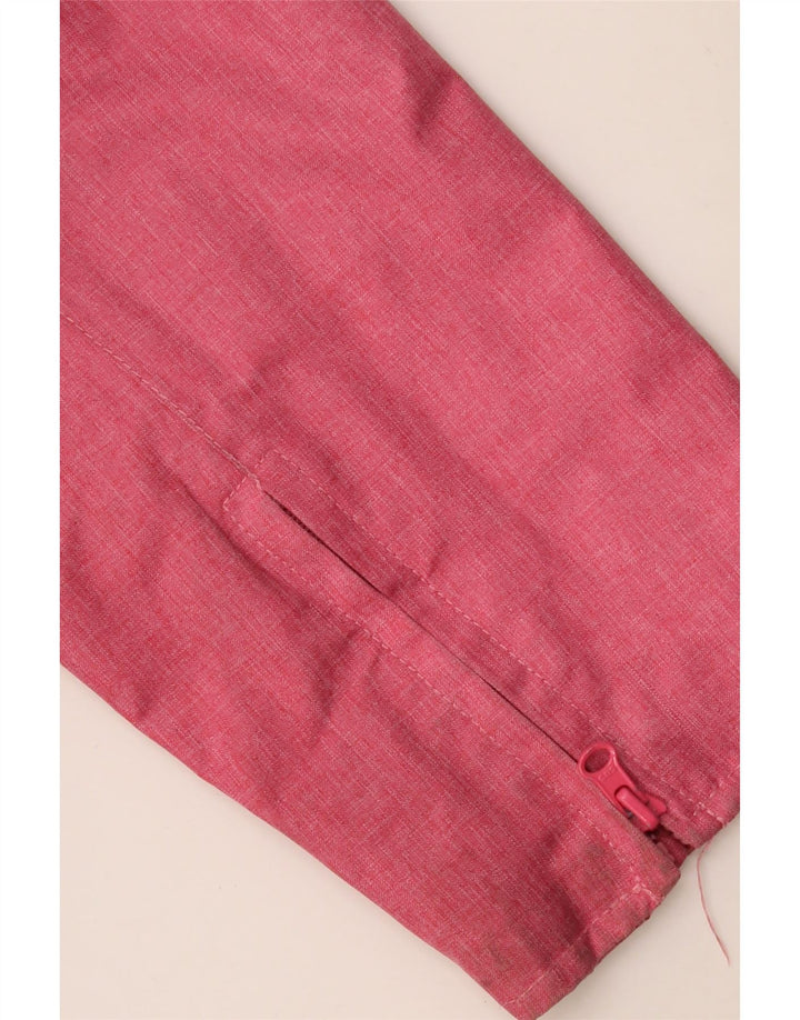 LIGHTHOUSE Womens Hooded Raincoat UK 14 Large Pink Polyester