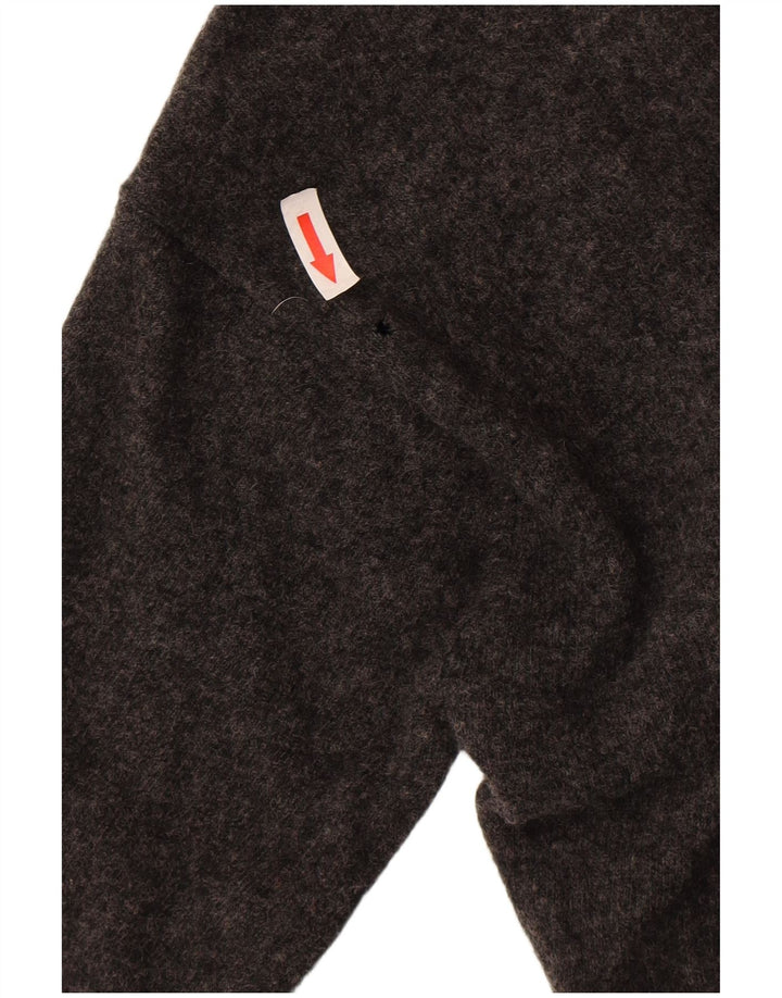 JIGSAW Womens 3/4 Sleeve Jumper Dress UK 8 Small Grey Lambswool