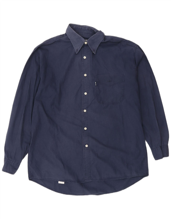 Levi's Mens Shirt Large Navy Blue Cotton
