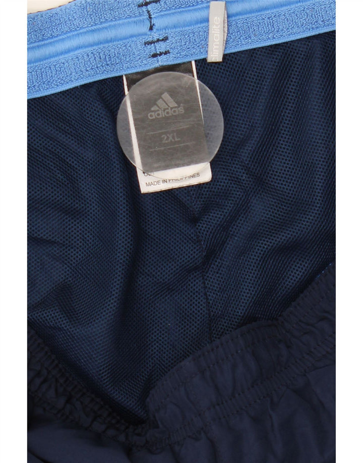 Adidas Mens Climalite Tracksuit Trousers 2XL  Navy Blue Polyester