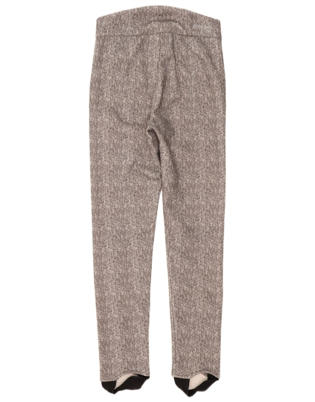 Colmar Womens Stirrup Casual Trousers IT 42 Medium W30 L30 Grey Herringbone