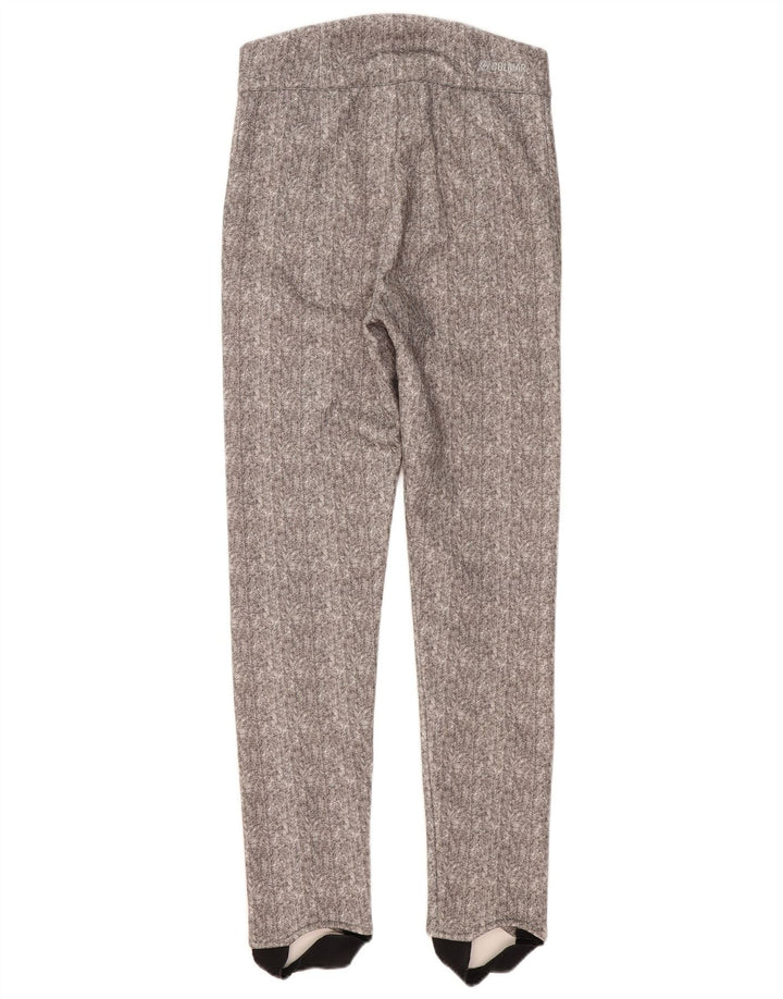 Colmar Womens Stirrup Casual Trousers IT 42 Medium W30 L30 Grey Herringbone