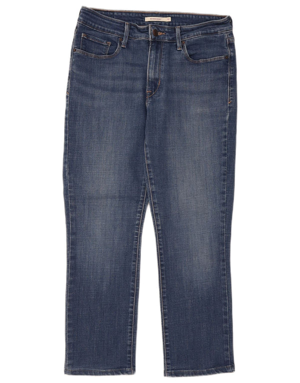 Levi's Womens Mid Rise Skinny Cropped Jeans US 12 Large W30 L25 Blue Cotton
