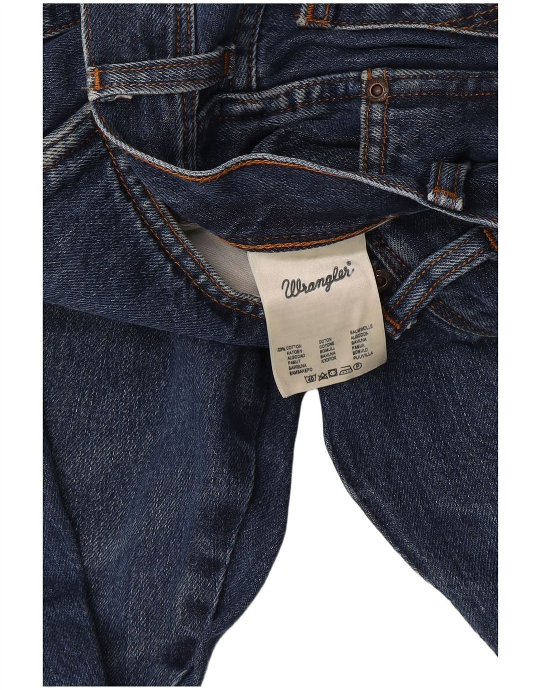 Wrangler Mens Texas Straight Jeans W38 L30 Blue Cotton