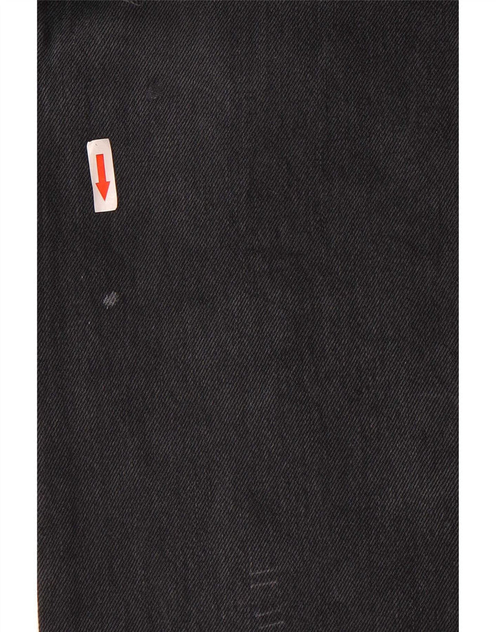 Levi's Mens 501 Straight Jeans W34 L34 Black Cotton