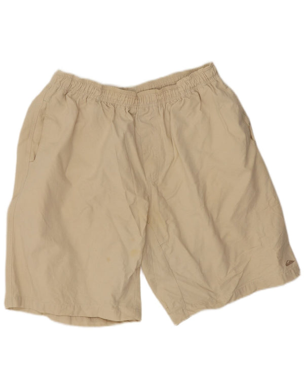 Quiksilver Mens Sport Shorts XL Off White Cotton