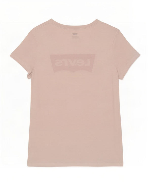 Levi's Womens Graphic T-Shirt Top UK 12 Medium White