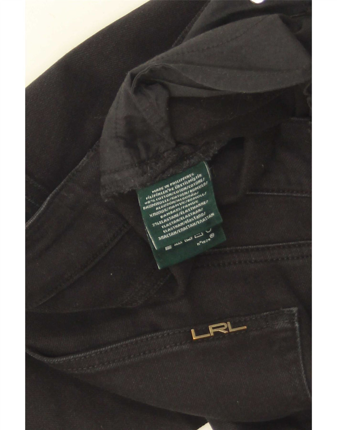 Ralph Lauren Womens Slim Jeans US 8 Medium W33 L31 Black Cotton