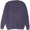 MASSIMO DUTTI Mens Crew Neck Jumper Sweater XL Blue Cotton