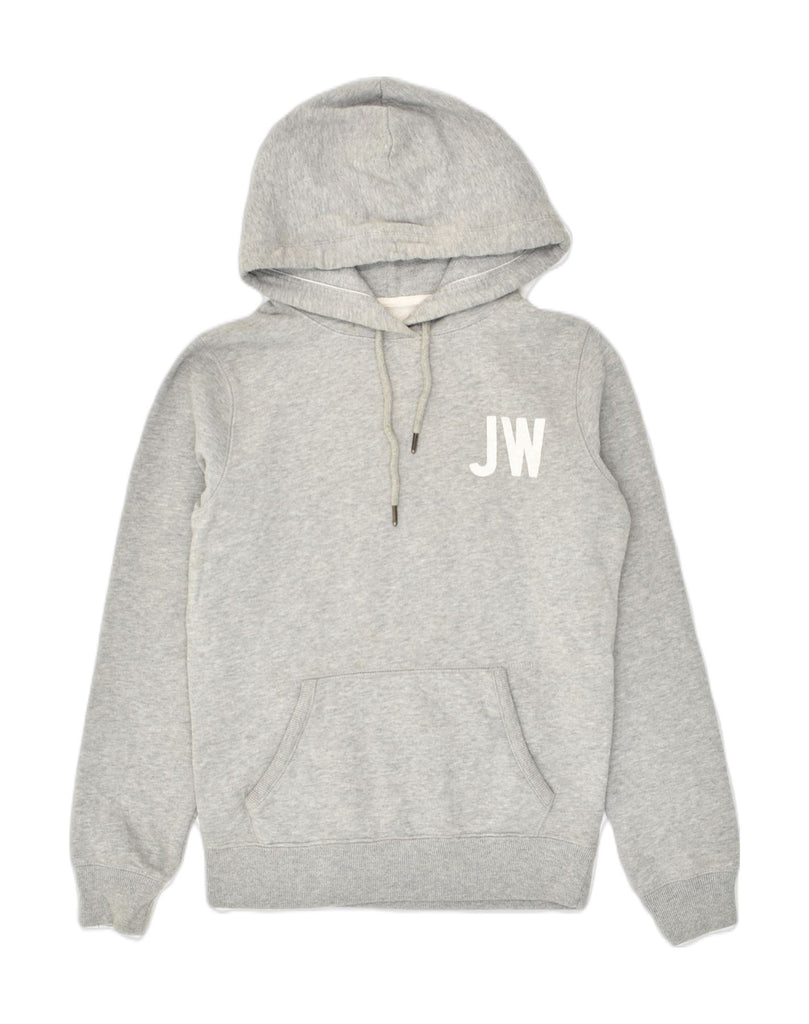 JACK WILLS Womens Graphic Hoodie Jumper UK 8 Small  Grey Cotton | Vintage Jack Wills | Thrift | Second-Hand Jack Wills | Used Clothing | Messina Hembry 