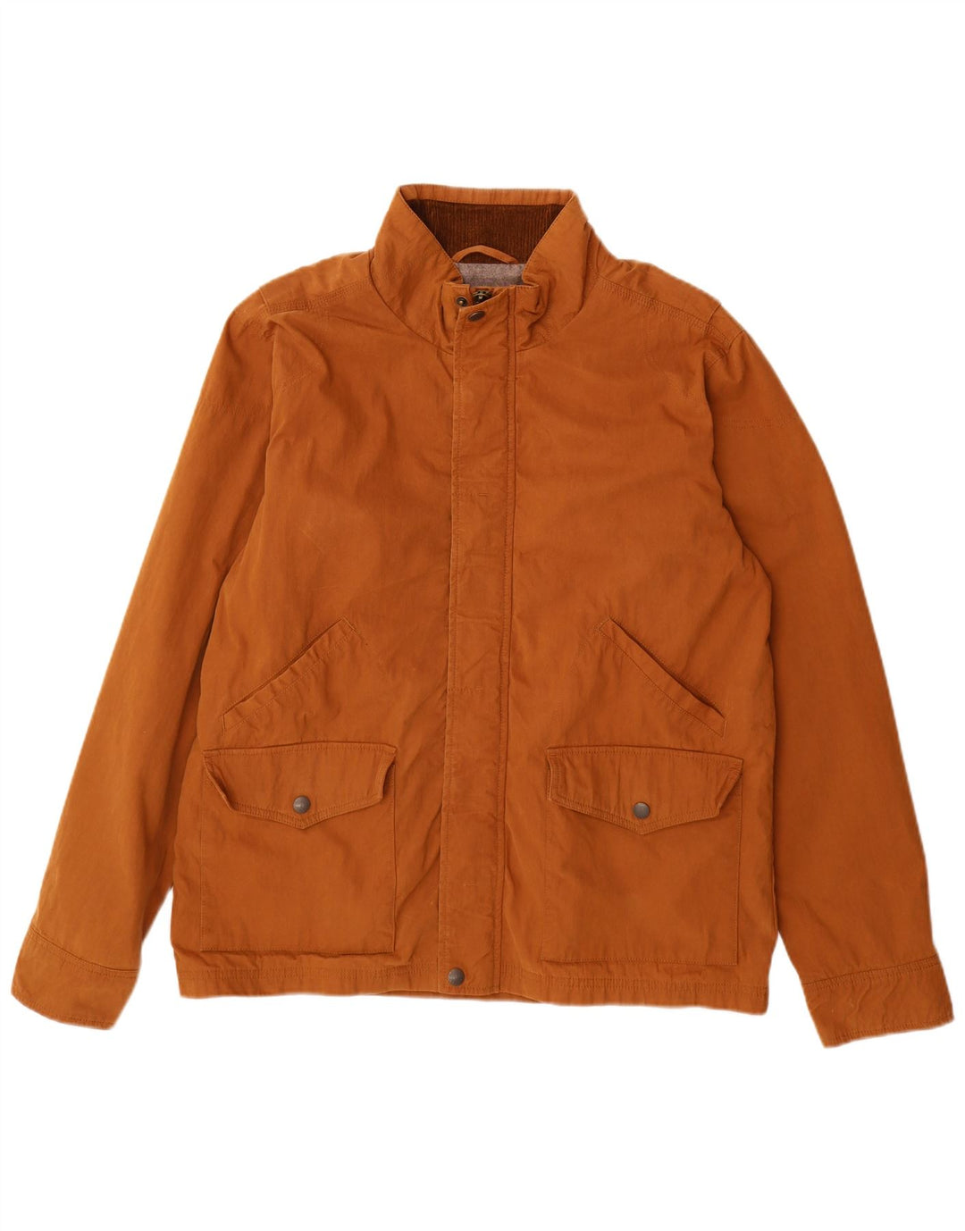 FAT FACE Mens Bomber Jacket UK 40 Large Brown Cotton