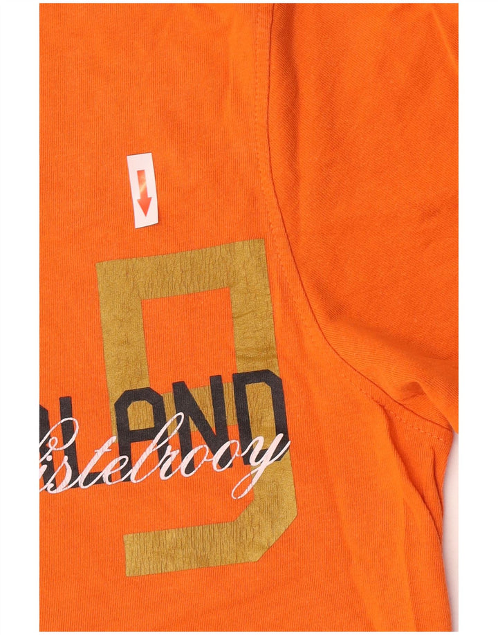 Nike Mens Graphic T-Shirt Top UK 39/41 Medium Orange