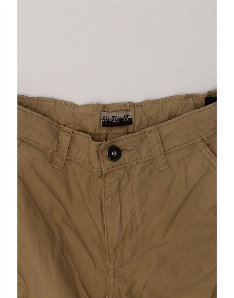 NAPAPIJRI Boys Cargo Shorts 7-8 Years W24  Brown | Vintage Napapijri | Thrift | Second-Hand Napapijri | Used Clothing | Messina Hembry 