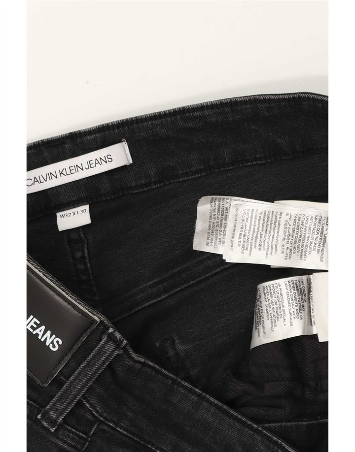 Calvin Klein Mens Slim Jeans W32 L30 Black Cotton