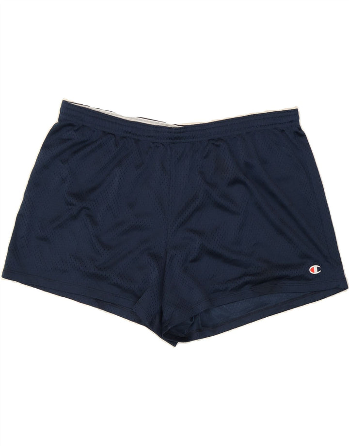 CHAMPION Womens Sport Shorts UK 20 2XL  Navy Blue Polyester Vintage Champion and Second-Hand Champion from Messina Hembry 