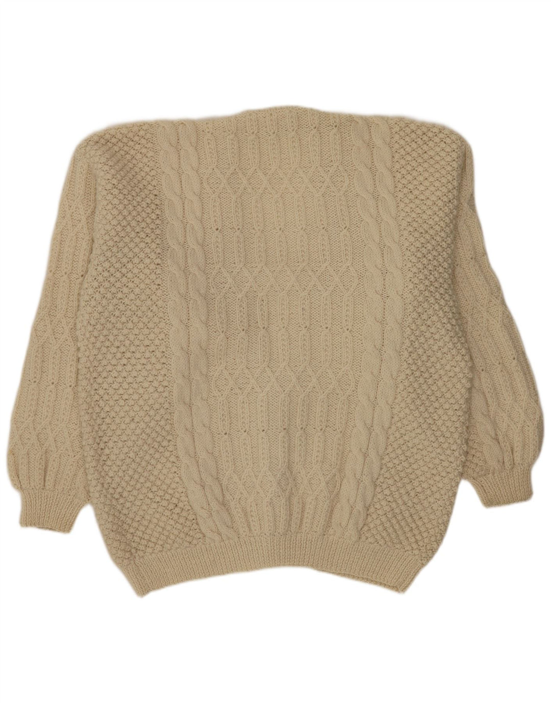 Vintage Mens Cardigan Sweater XL Off White