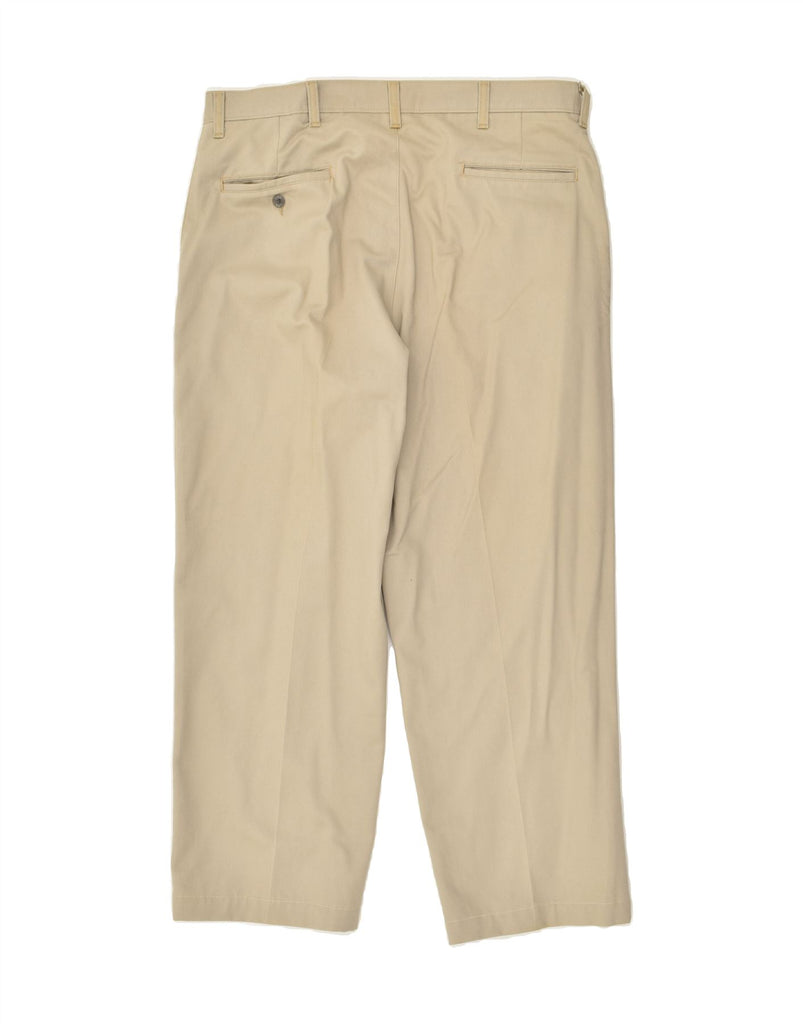 LEE Mens Straight Casual Trousers W36 L29  Beige Cotton | Vintage Lee | Thrift | Second-Hand Lee | Used Clothing | Messina Hembry 