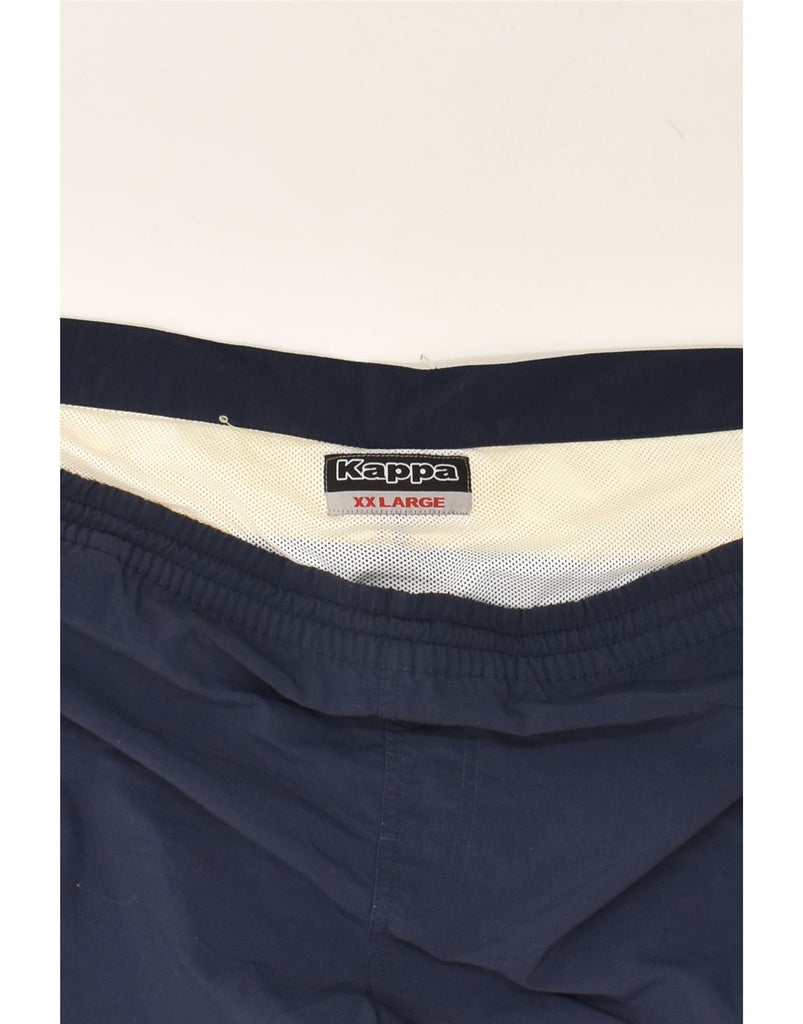 KAPPA Mens Sport Shorts 2XL Navy Blue Nylon | Vintage Kappa | Thrift | Second-Hand Kappa | Used Clothing | Messina Hembry 