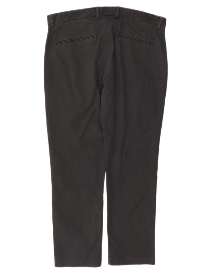 Reiss Mens Slim Suit Trousers W36 L27 Grey Cotton