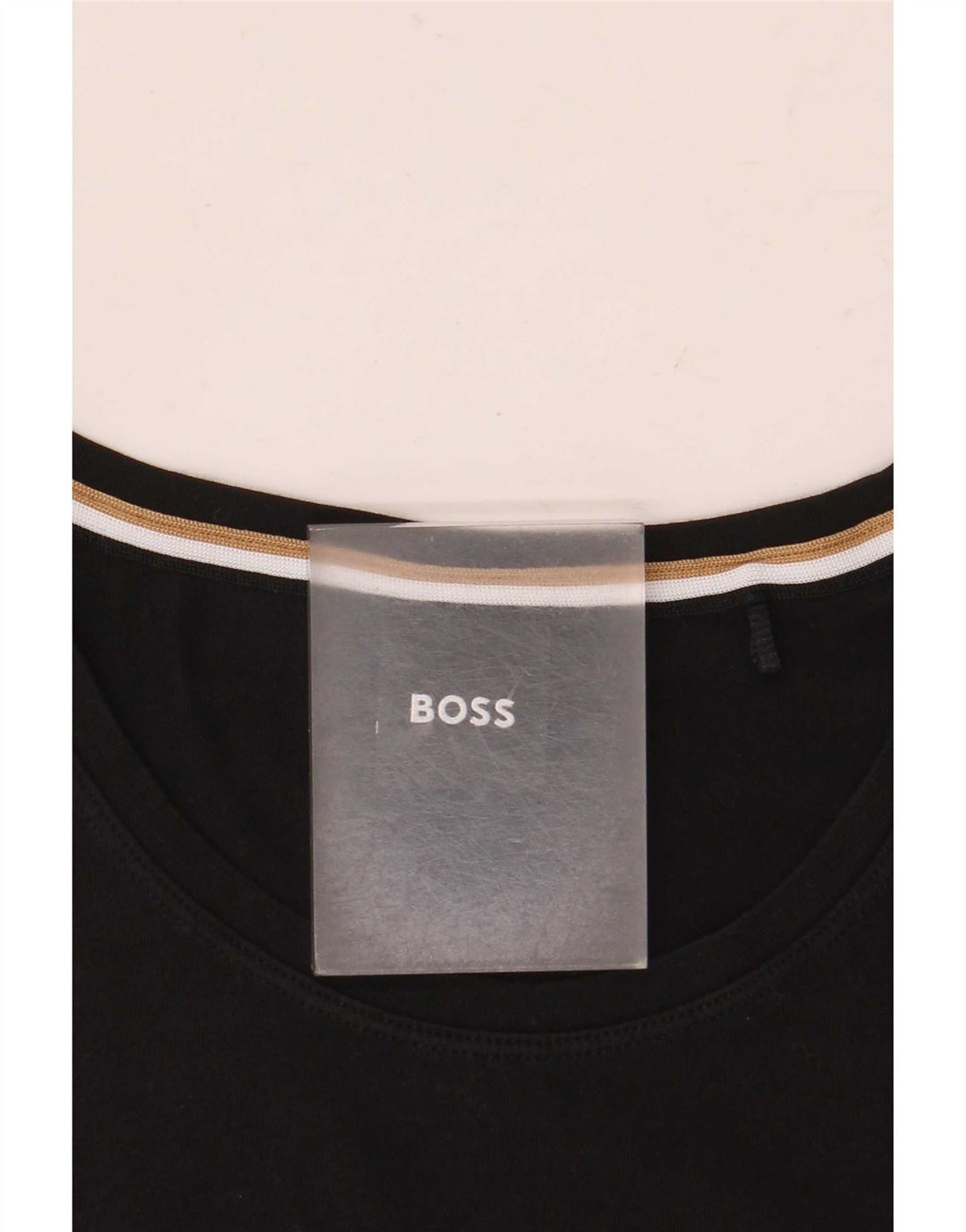Hugo Boss Mens T-Shirt Top Medium Black Cotton