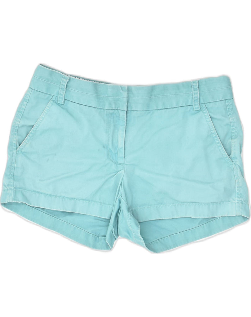 J. CREW Womens Chino Shorts US 6 Medium W32 Blue Cotton | Vintage J. Crew | Thrift | Second-Hand J. Crew | Used Clothing | Messina Hembry 