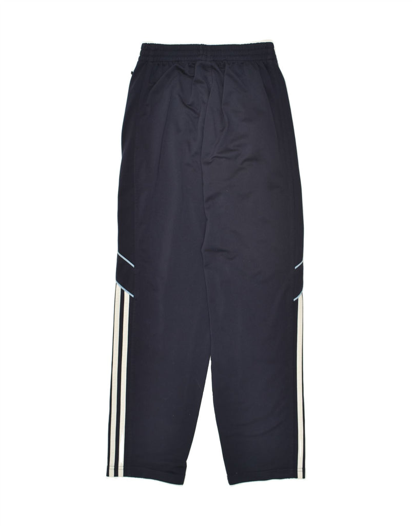 ADIDAS Boys Tracksuit Trousers 13-14 Years Navy Blue Polyester | Vintage Adidas | Thrift | Second-Hand Adidas | Used Clothing | Messina Hembry 