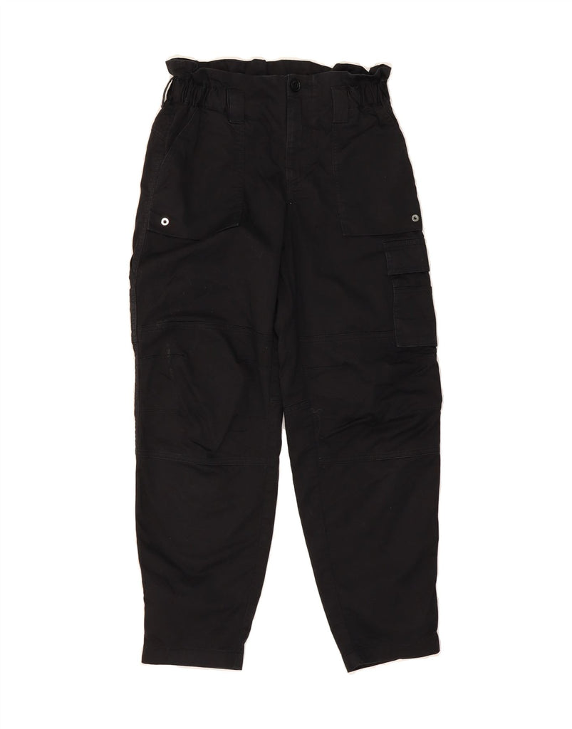 DIESEL Girls High Waist Loose Fit Cargo Trousers 9-10 Years W25 L24 Black Vintage Diesel and Second-Hand Diesel from Messina Hembry 