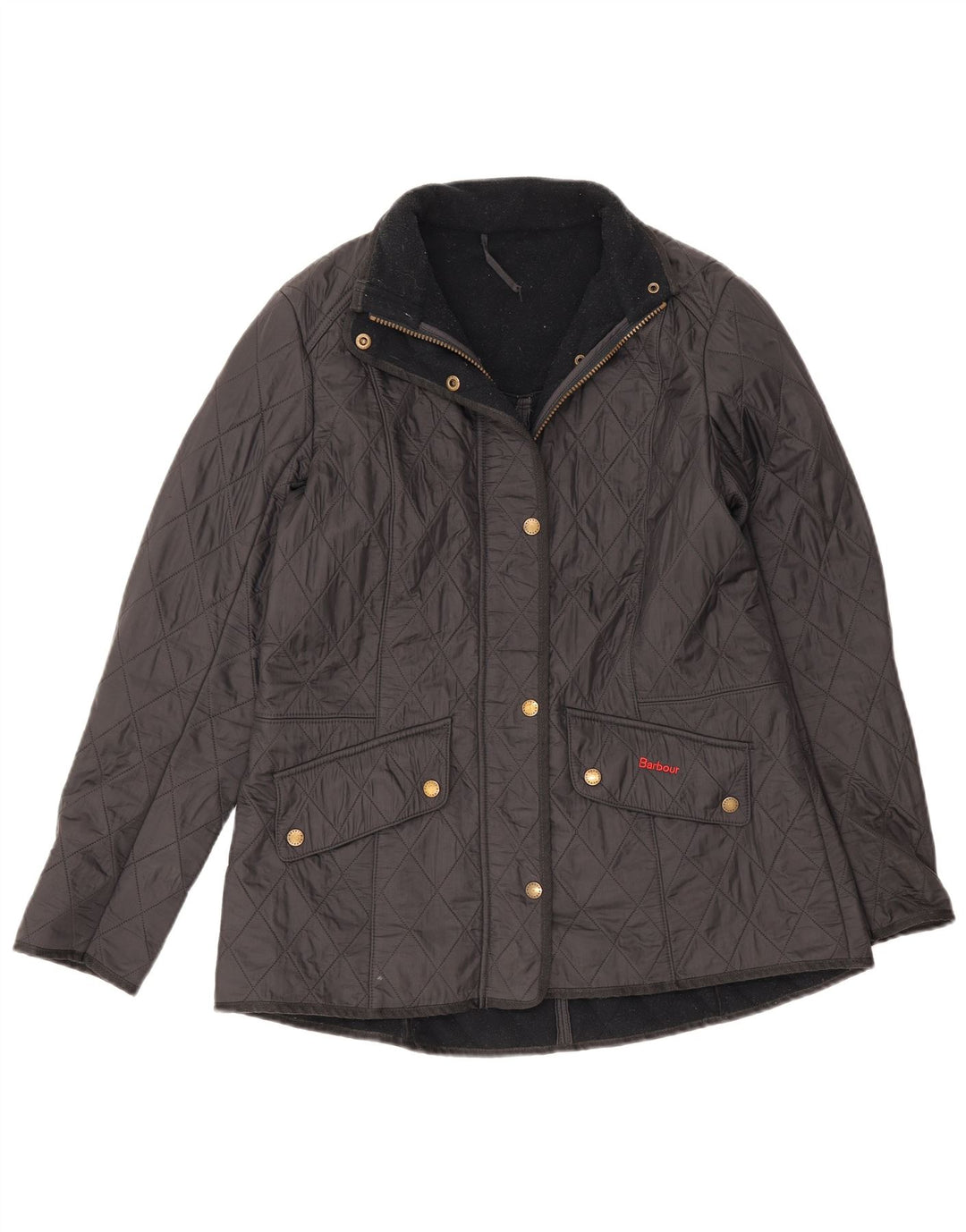 Barbour Womens Quilted Jacket UK 16 Large Black