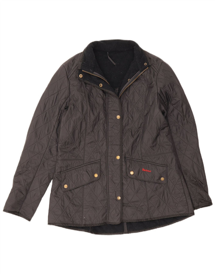 Barbour Womens Quilted Jacket UK 16 Large Black