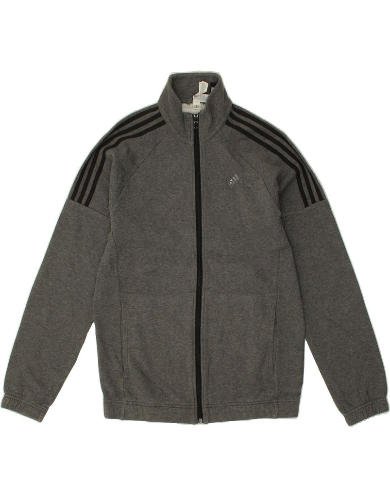 ADIDAS Mens Tracksuit Top Jacket UK 38/40 Medium Grey Cotton | Vintage Adidas | Thrift | Second-Hand Adidas | Used Clothing | Messina Hembry 