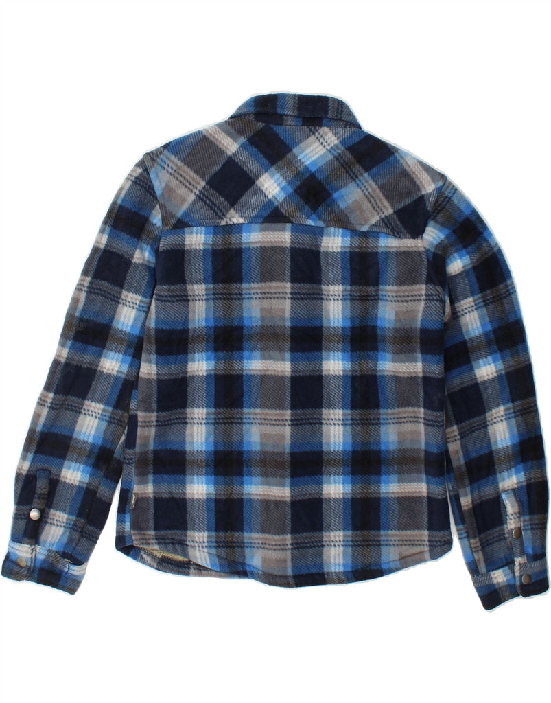 EDDIE BAUER Boys Lumberjack Flannel Shirt 14-15 Years Navy Blue Check Vintage Eddie Bauer and Second-Hand Eddie Bauer from Messina Hembry 