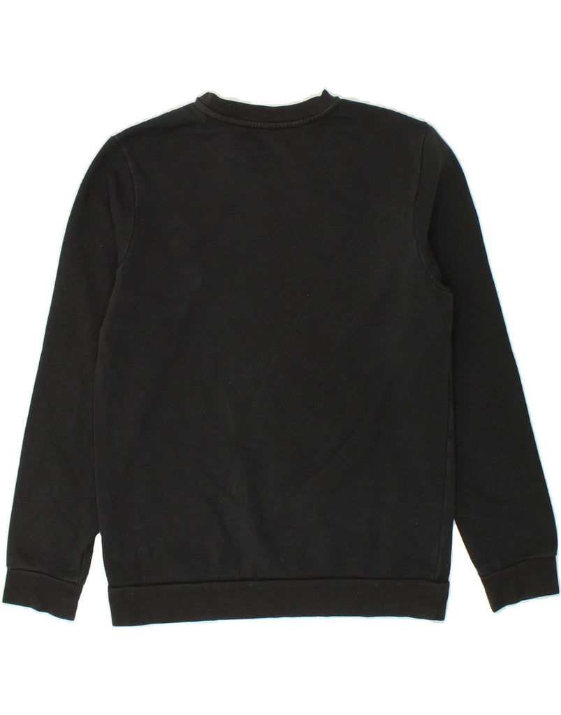 ADIDAS Womens Sweatshirt Jumper UK 12/14 Medium Black Cotton | Vintage Adidas | Thrift | Second-Hand Adidas | Used Clothing | Messina Hembry 