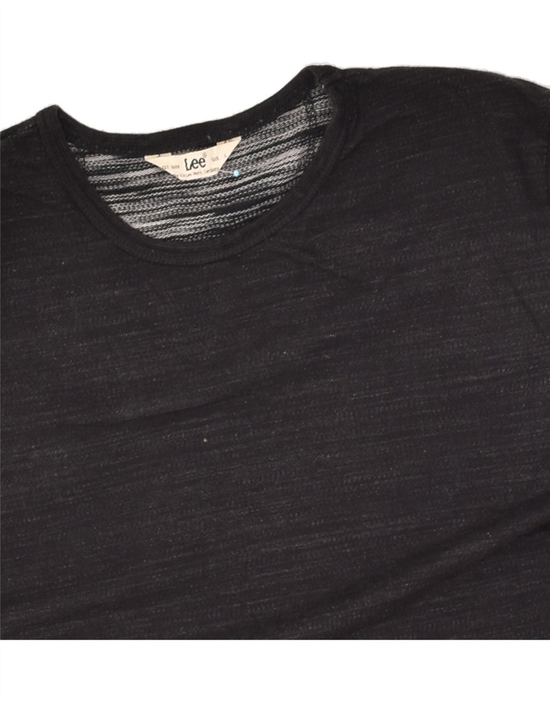 LEE Mens T-Shirt Top Large Black Cotton | Vintage Lee | Thrift | Second-Hand Lee | Used Clothing | Messina Hembry 