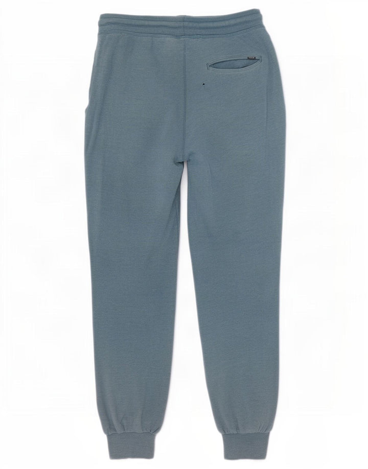 Hurley Mens Graphic Tracksuit Trousers Joggers Small Blue Cotton