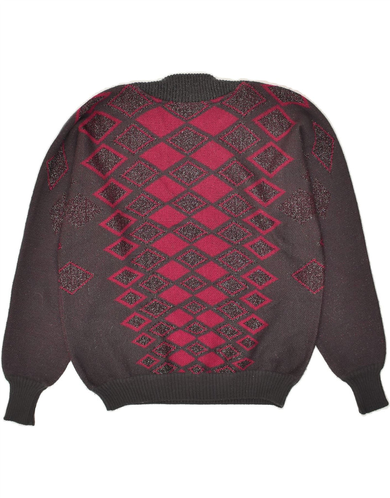 VINTAGE Womens Oversized Crew Neck Jumper Sweater UK 12 Medium Brown | Vintage Vintage | Thrift | Second-Hand Vintage | Used Clothing | Messina Hembry 