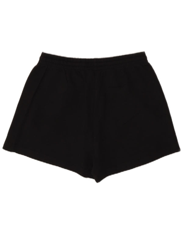 Adidas Womens Sport Shorts UK 12/14 Medium  Black Cotton