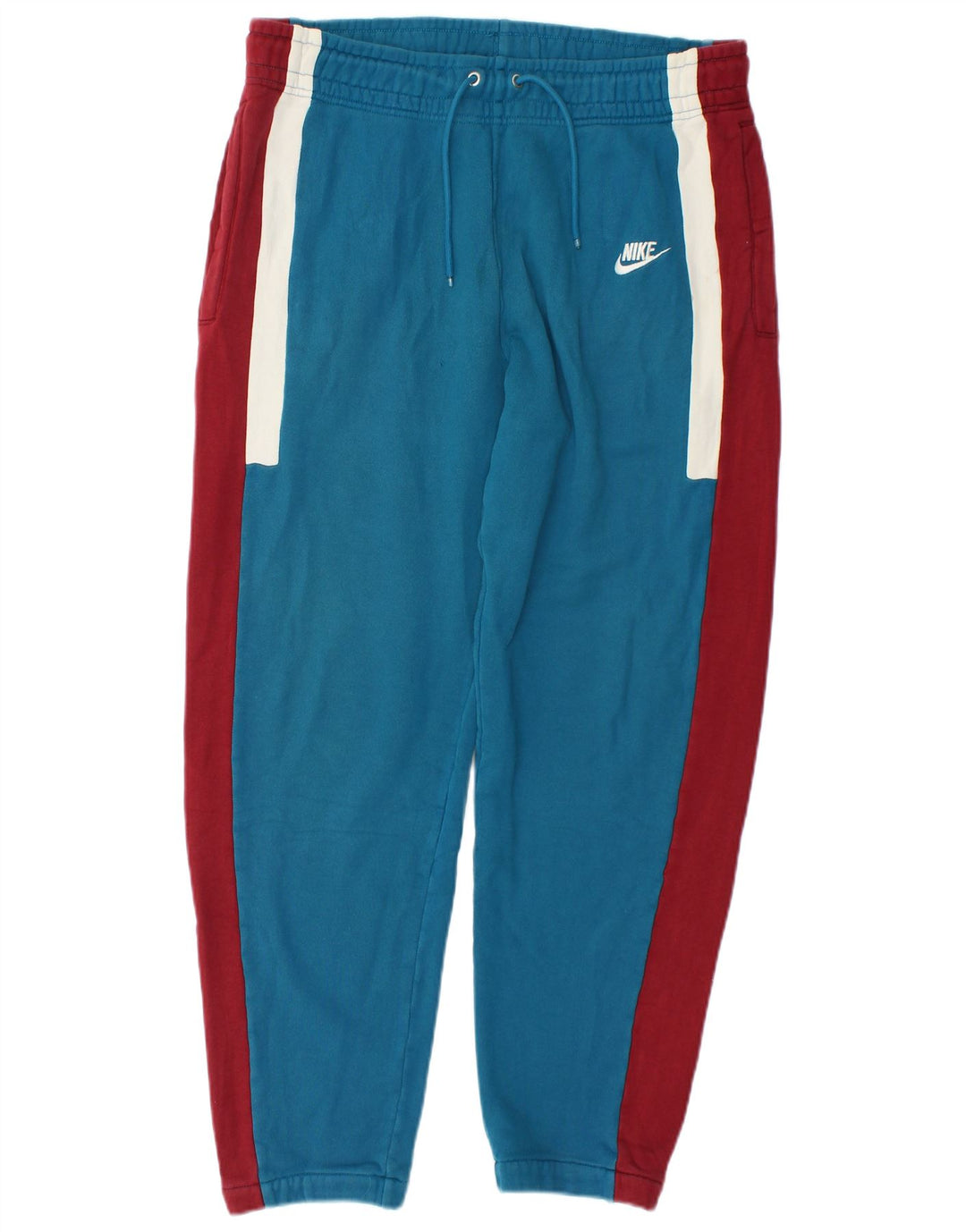 Nike Mens Tracksuit Trousers Joggers Medium  Blue Colourblock Cotton